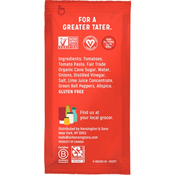 Sir Kensingtons Sir Kensington's Classic Ketchup Packets 18g, PK600 67308983 - main